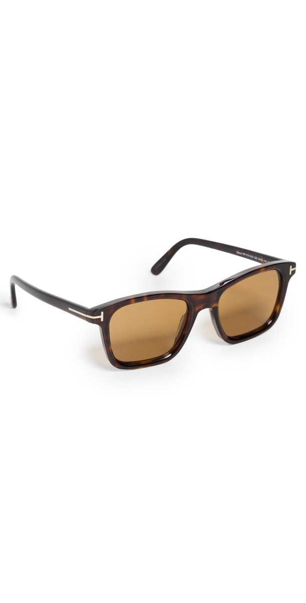Tom Ford Barron Sunglasses Dark Havana/Brow
