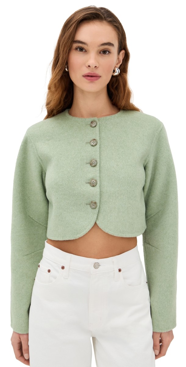 ALIGNE Angelina Cropped Jacket Mint