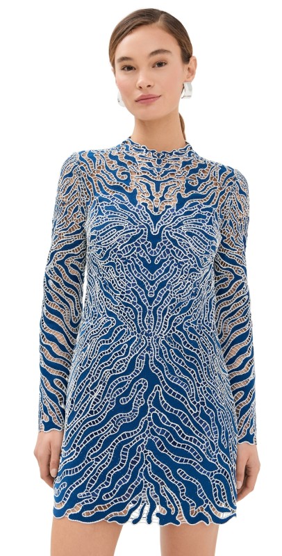 SIMKHAI Charis Mini Dress Marine Multi