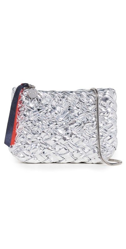 Clare V. Estelle Bag Silver Specchio Wov