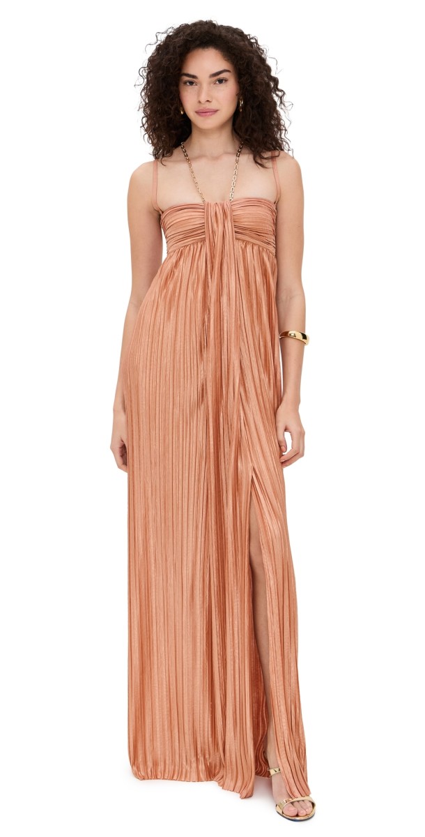 Sabina Musayev Nicola Dress Caramel