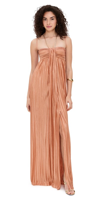 Sabina Musayev Nicola Dress Caramel