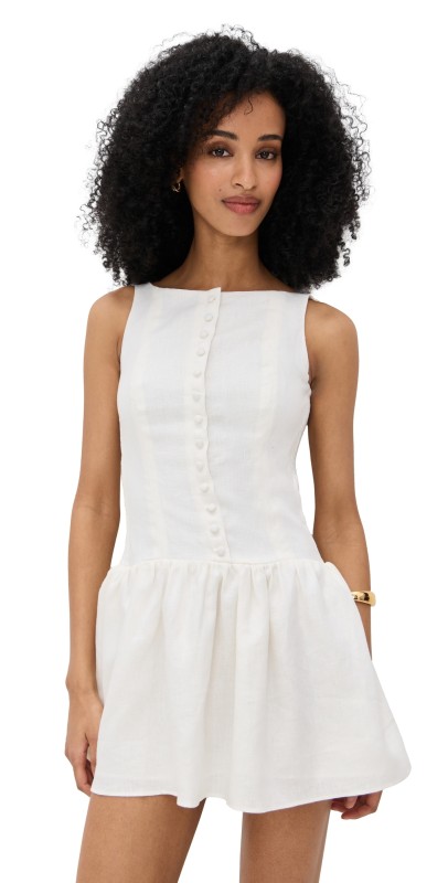FAITHFULL Blair Mini Dress White