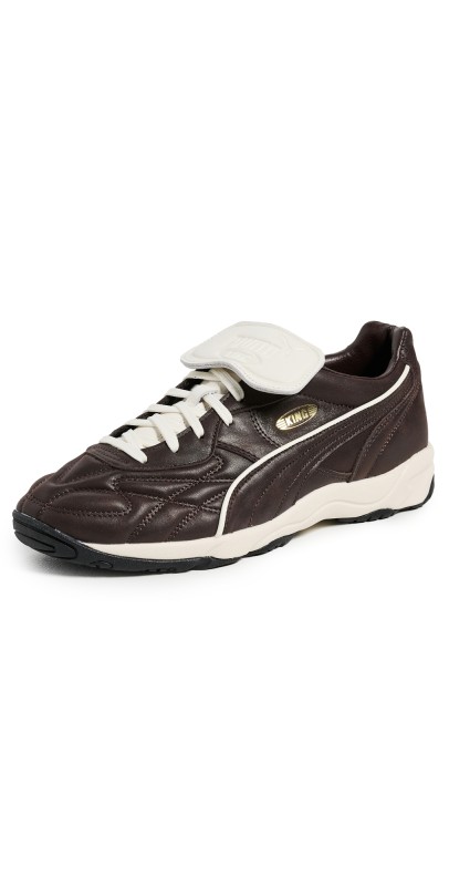 PUMA King Indoor Premium Sneakers Dark Chocolate/Warm White