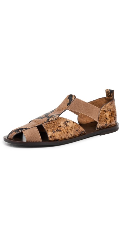 Tory Burch Fisherman Sandals Brown Multi