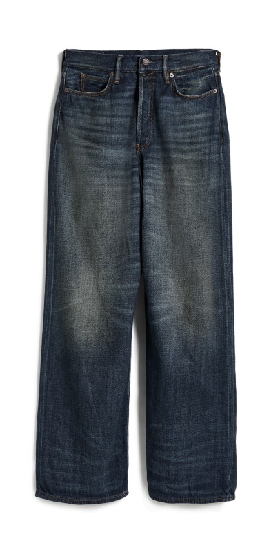 Acne Studios 1981 U Yoyogi Loose Fit Jeans Dark Blue