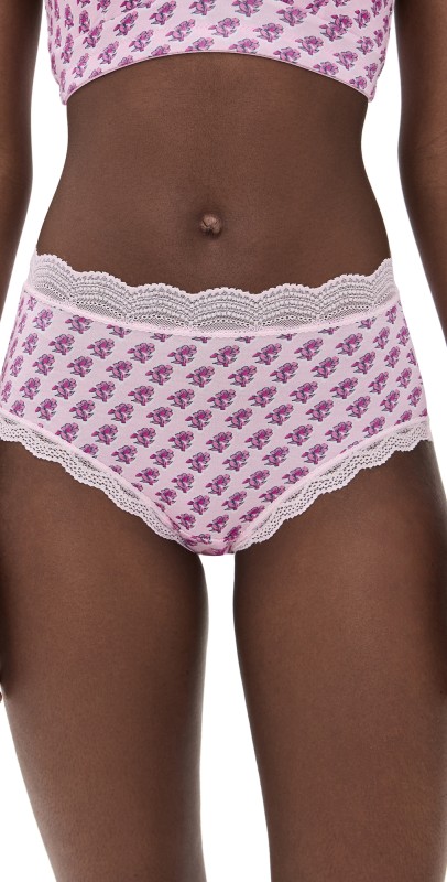 Stripe & Stare x Marea High Rise Panties Marea Flower Stamp