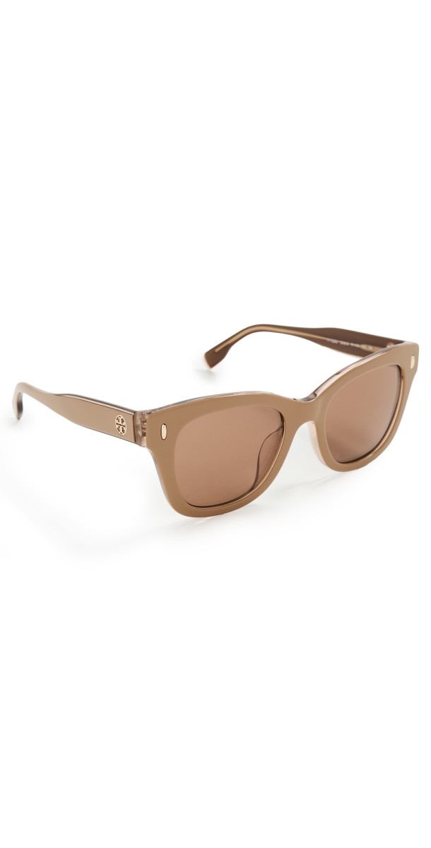 Tory Burch TY7225U Sunglasses Tan Crystal