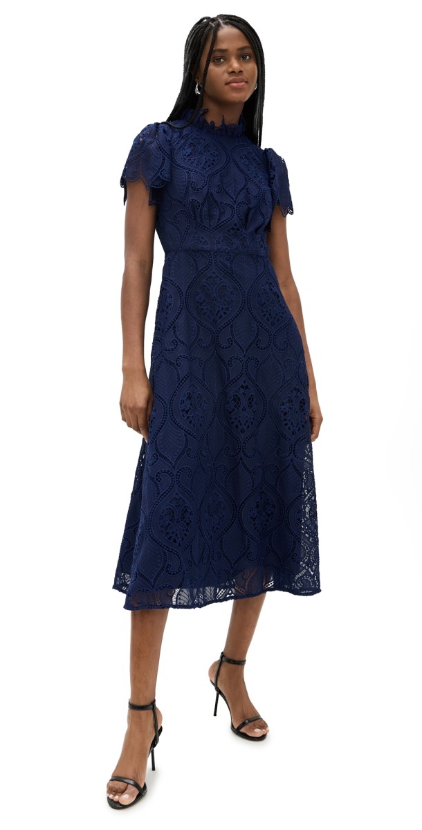 Shoshanna Norma Dress Navy