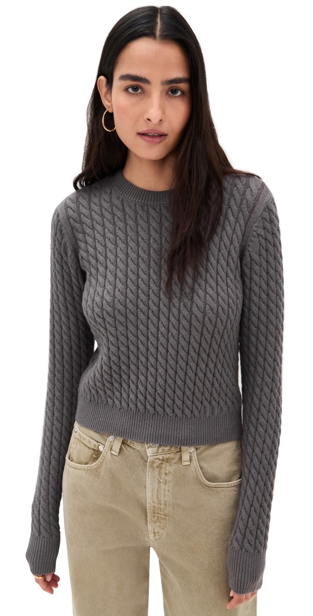 Favorite Daughter The Feel Good Sweater Grey Shadow