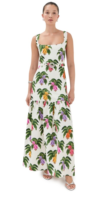 Borgo de Nor Davie Jacquard Dress White
