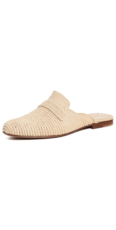 Carrie Forbes Tapa Mules Natural