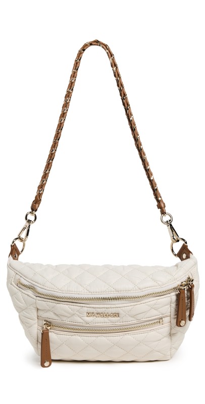 MZ Wallace Small Crosby Sling Bag Sandshell/Brow