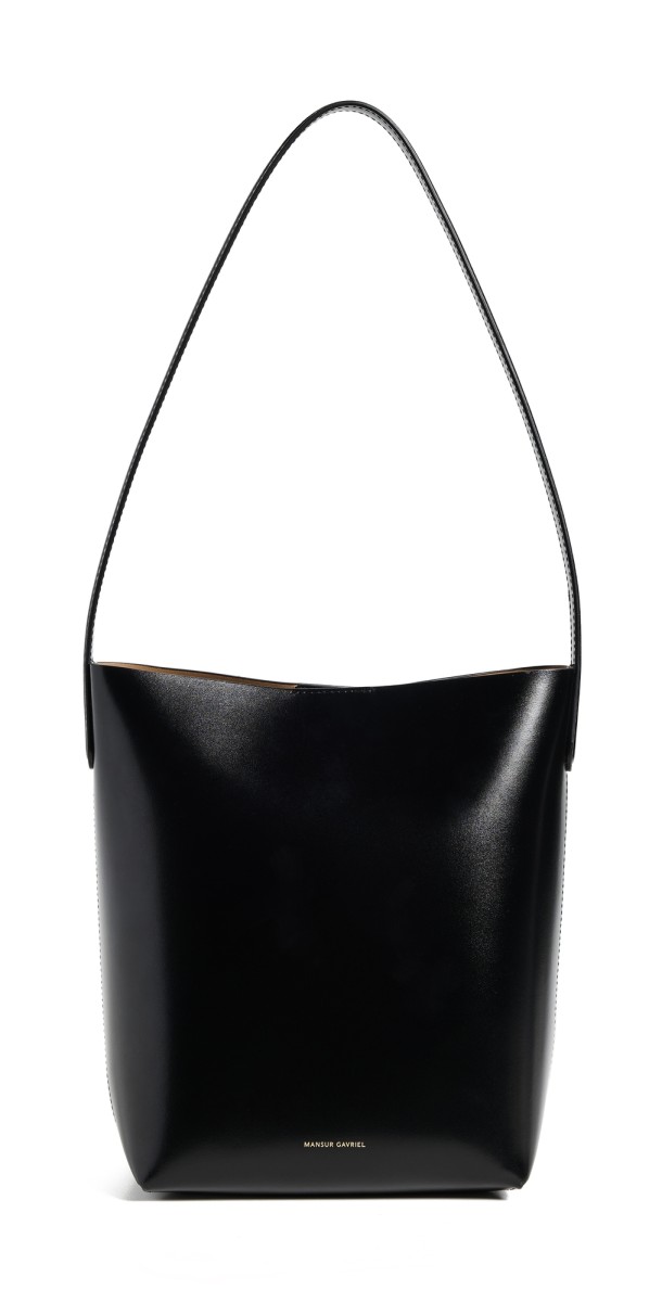 Mansur Gavriel Mini Everyday Cabas Tote Black/Caramel