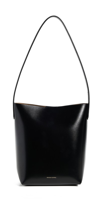 Mansur Gavriel Mini Everyday Cabas Tote Black/Caramel