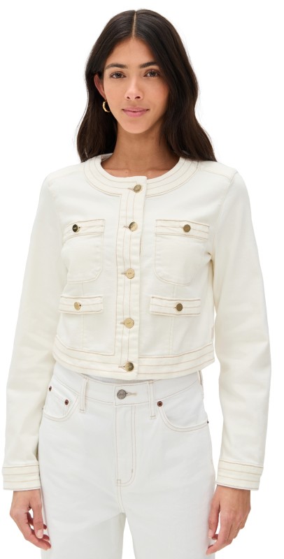 PAIGE Kiya Jacket Toasted Ecru