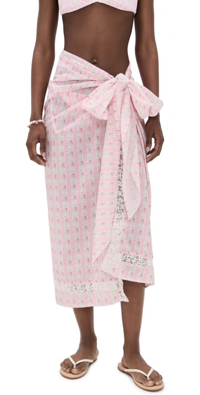 LoveShackFancy Emabella Pareo STRAWBERRY MACAROON