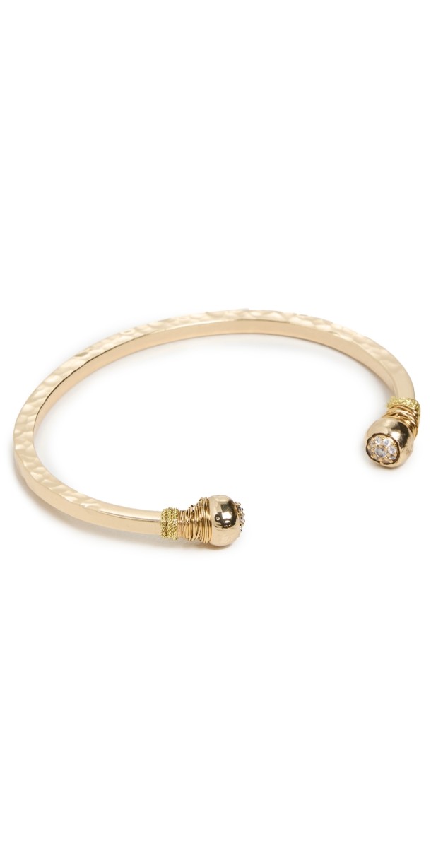 GAS Bijoux Br Sari Metal Strass O Bracelet Gold