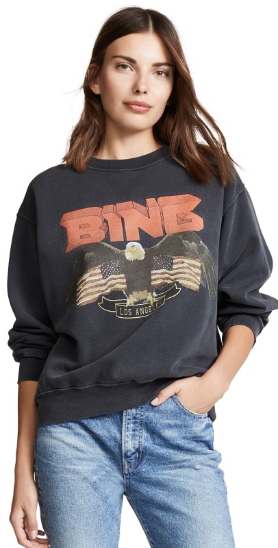 ANINE BING Vintage Bing Sweatshirt Black