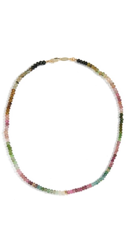 SHASHI Aisha Gemstone Necklace Tourmal