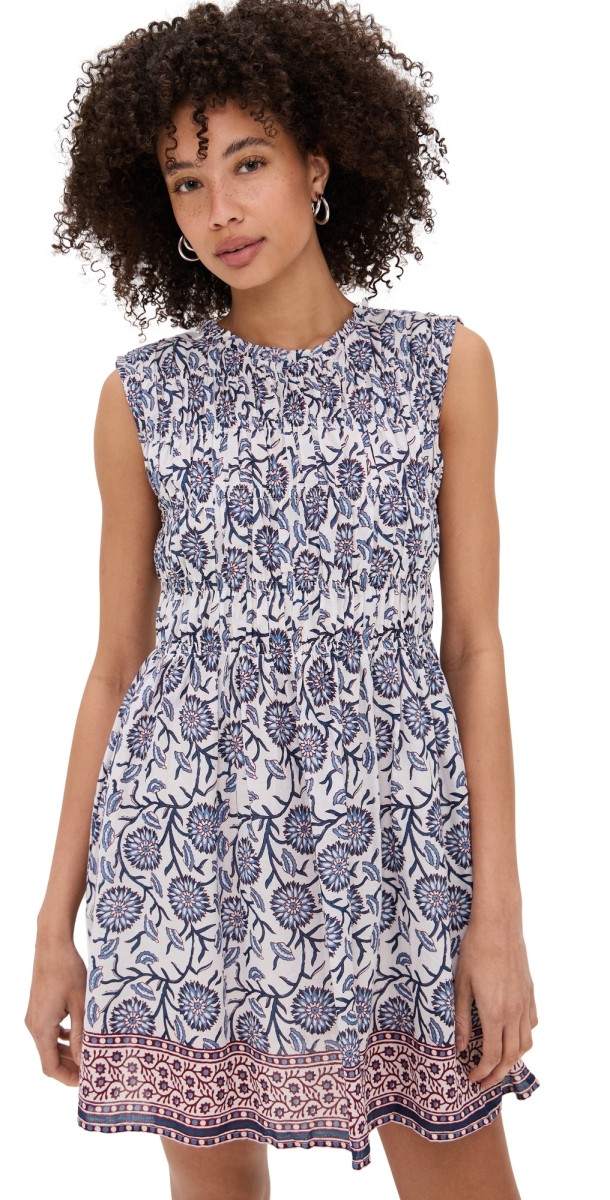 Velvet Marla Dress cream floral