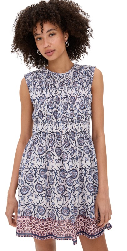 Velvet Marla Dress cream floral