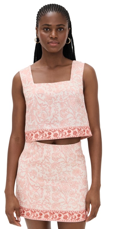 Hunter Bell Corby Top Rosewater Floral