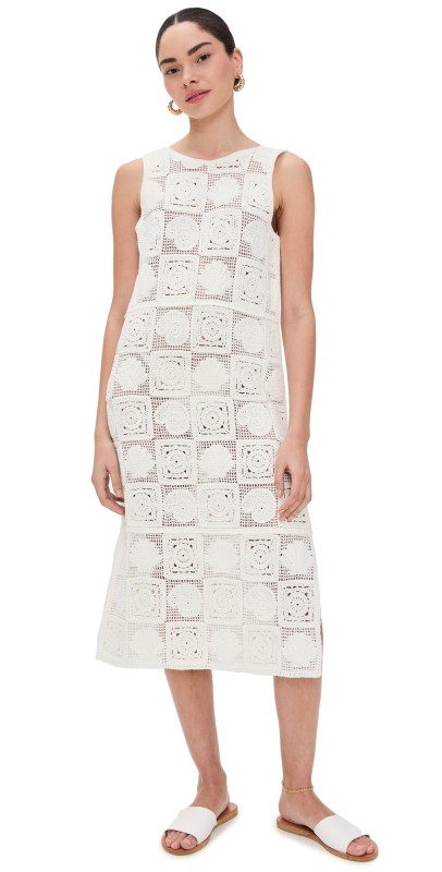 RAILS Rails x LSPACE Calla Dress White Sea Shell Crochet