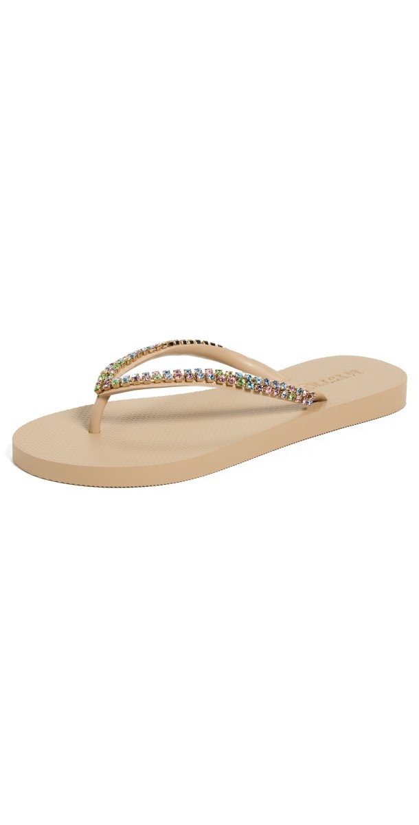 Mystique Flip Flops Nude/Multi