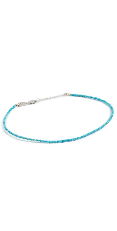 SHASHI Aisha Anklet In Turquoise Turquois