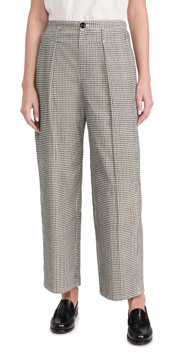 THE GREAT. The Parker Corduroy Trousers Vintage Houndstooth