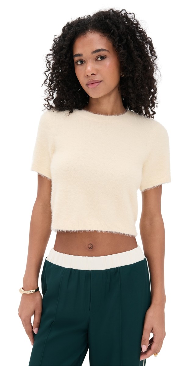 Madison the Label Ruby Knit Tee White