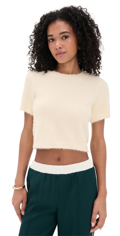 Madison the Label Ruby Knit Tee White