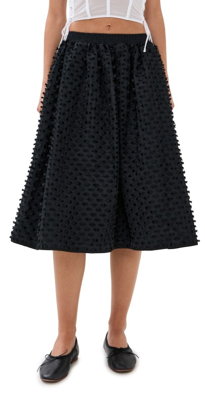 Cecilie Bahnsen Mala Skirt Black