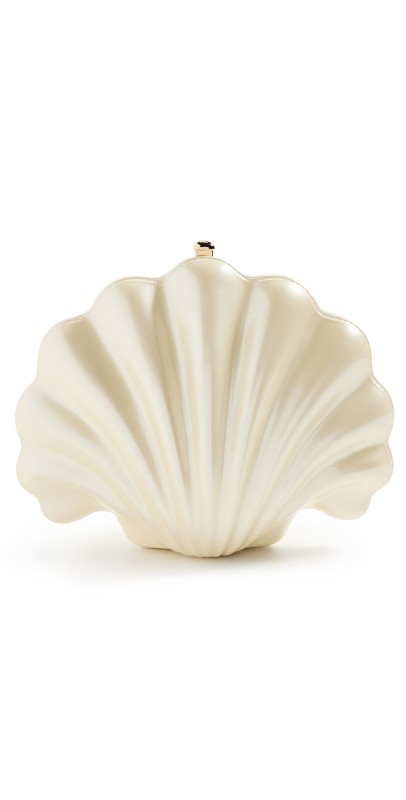 JW PEI Shell Clutch Ivory