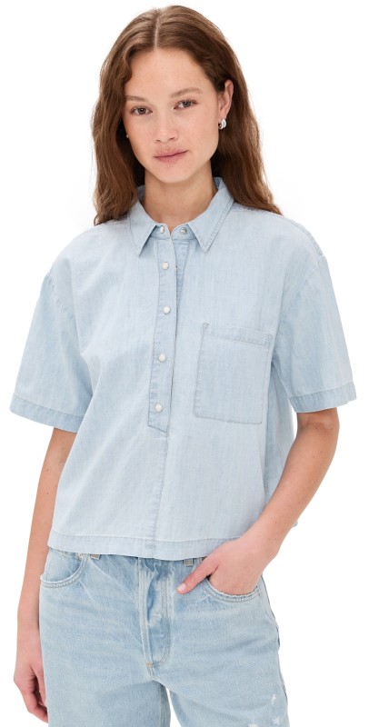 XIRENA Adler Shirt Air Blue