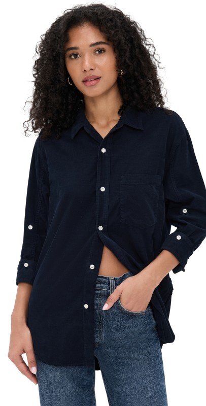 Citizens of Humanity Kayla Corduroy Shirt True Navy