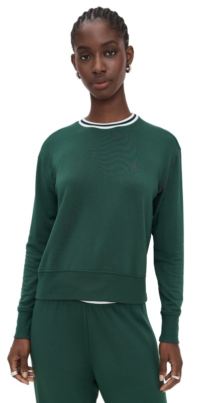 Splits59 Sonja Fleece Stripe Sweatshirt Military
