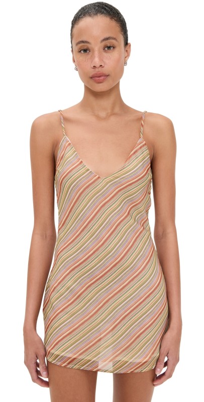 Bella Venice The Jordan Dress Striped Tan