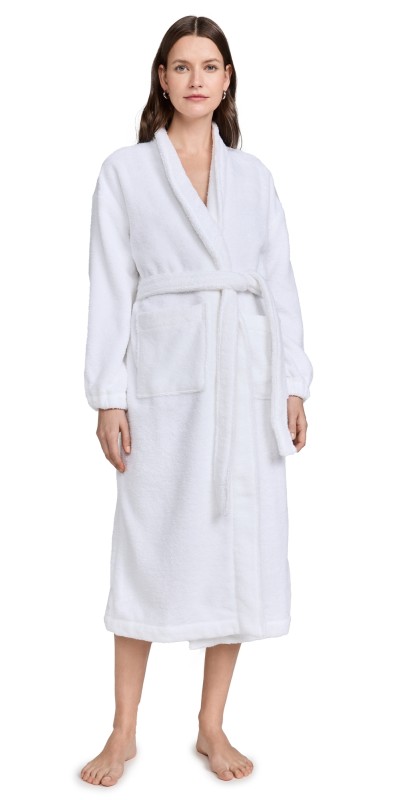 Lunya Spa Terry Robe Sincere White