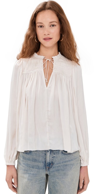 Ulla Johnson Freja Blouse Cowrie