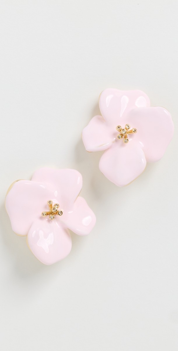 SHASHI Millefeuille Earrings Pink