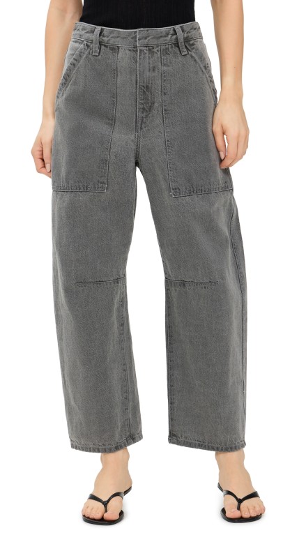 Enza Costa Smoked Utility Pants Washed Grey