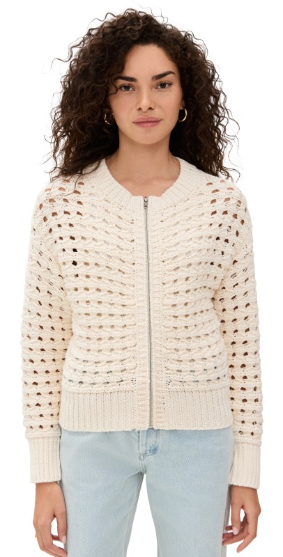 Z Supply Liam Sweater Jacket Sea Salt