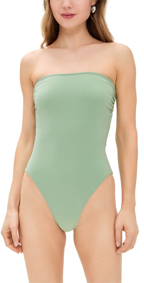 Norma Kamali Bishop One Piece Vintage Green