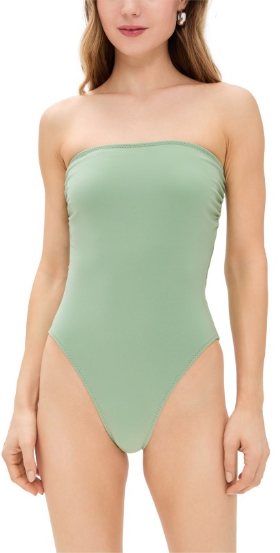 Norma Kamali Bishop One Piece Vintage Green