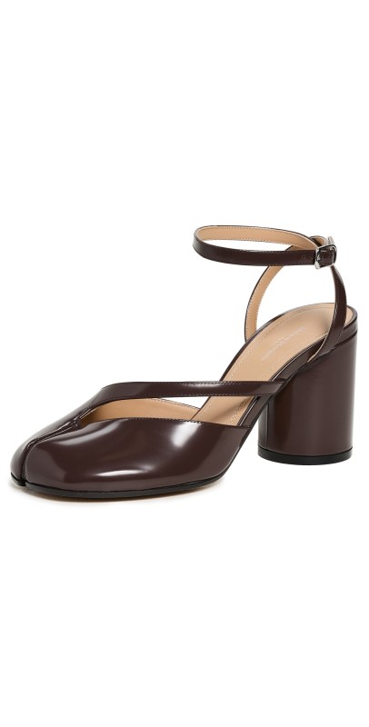 Maison Margiela Tabi Sandal Pumps 80mm Moka