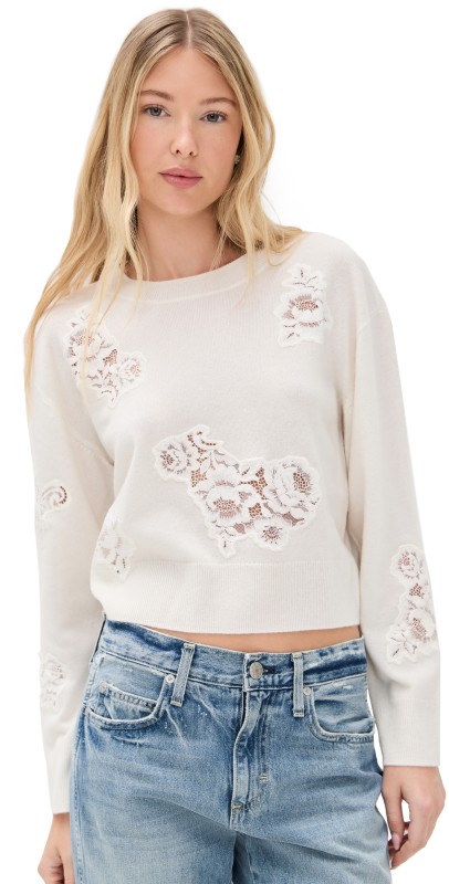 LoveShackFancy Lazuli Sweater Ivory