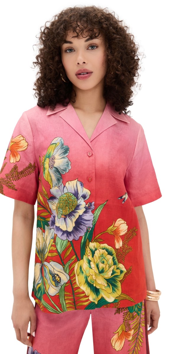 ALÉMAIS Inez Shirt Pink Ombre