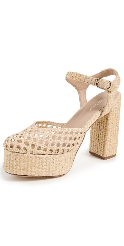 Andrea Gomez Beatriz Sandals Natural Raffia